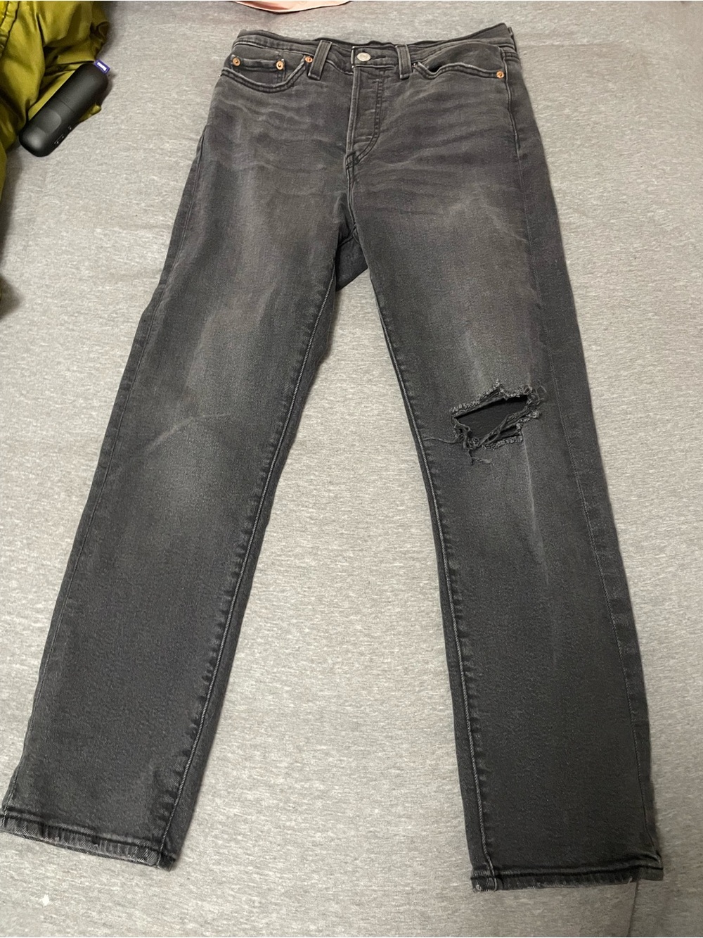 Levi’s Wedgie Straight Jeans Black Gray Size 28